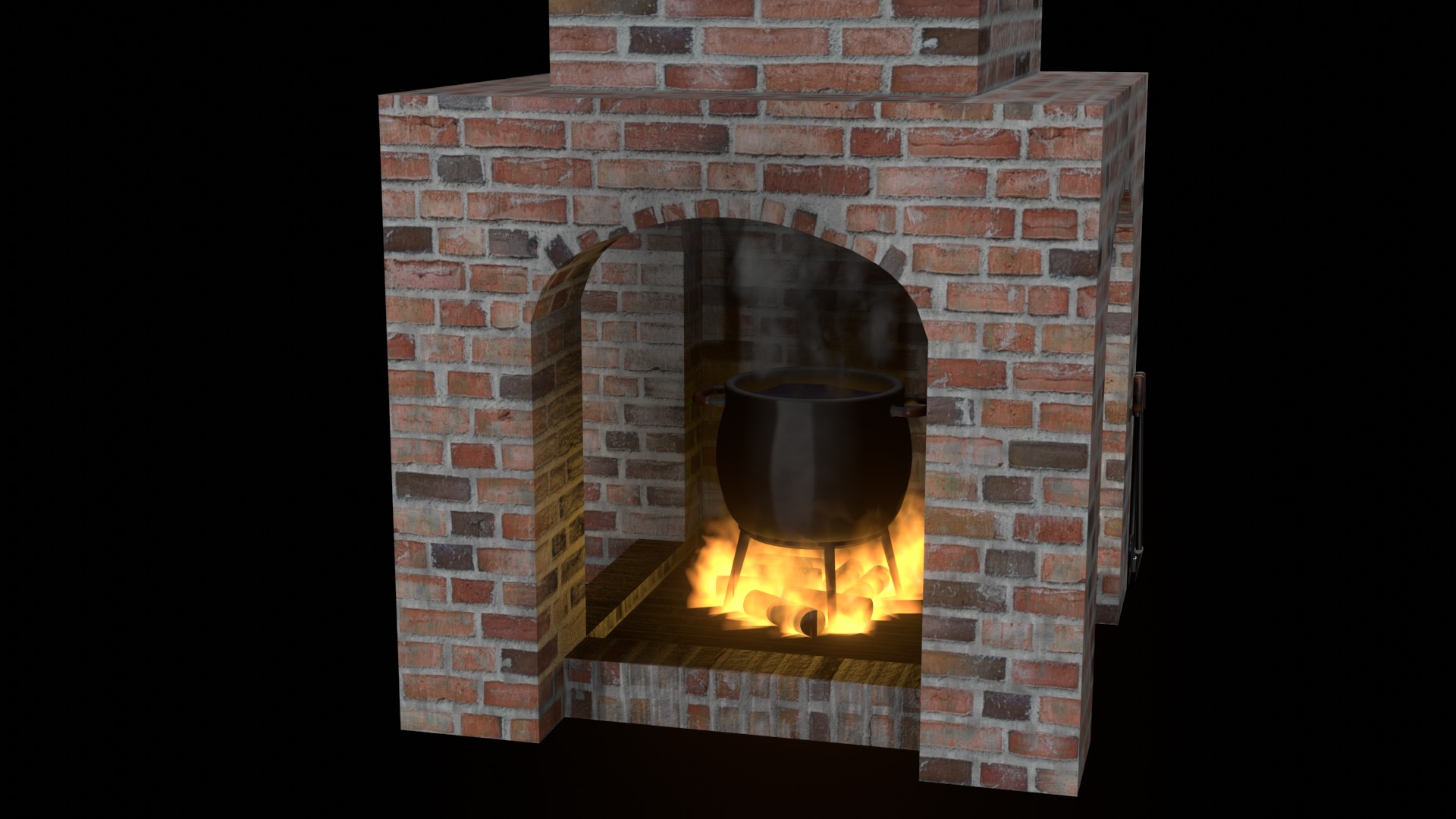 Brick fireplace preview image 1